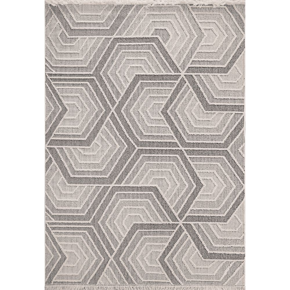 Dynamic Rugs 3611-190 Seville 7.10 Ft. X 10 Ft. Rectangle Rug in Ivory/Grey